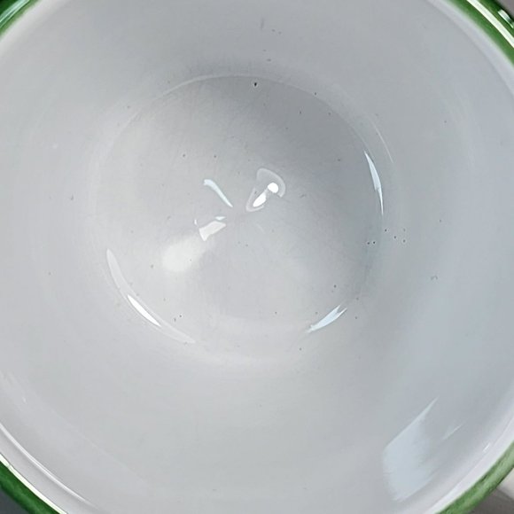 Vintage Pottery Barn Set Of 2 Shabby Chic Hand Painted Ceramic Coffee Mug 14oz - Picture 6 of 16